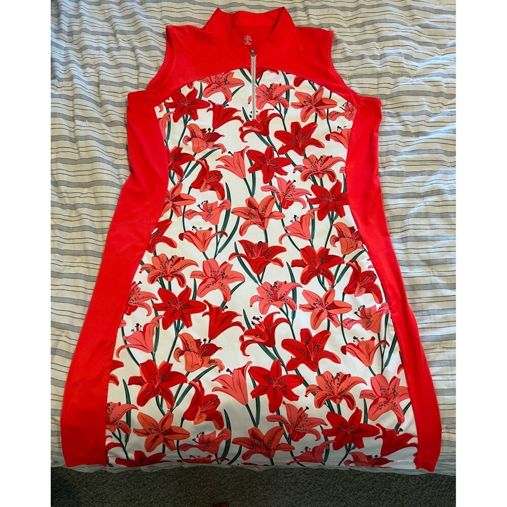 Tail Activewear Denia 36.5 Sleeveless Dress in Valencia Lillies Women’s Size XL - Picture 4 of 11